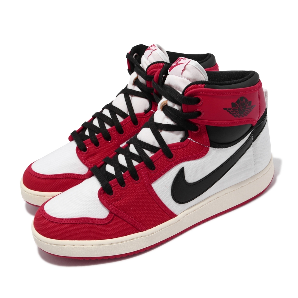 Nike 休閒鞋Air Jordan 1代KO 帆布男鞋喬丹AJ1 Chicago 芝加哥白紅