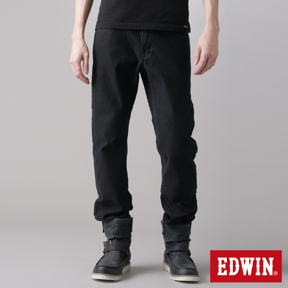 【EDWIN】簡約崇尚 W-F PREMIuM中直筒保溫褲-男款(黑色) product image 1