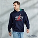 NAUTICA x Eddie Win聯名款 男裝時尚休閒連帽長袖T-深藍 product thumbnail 1