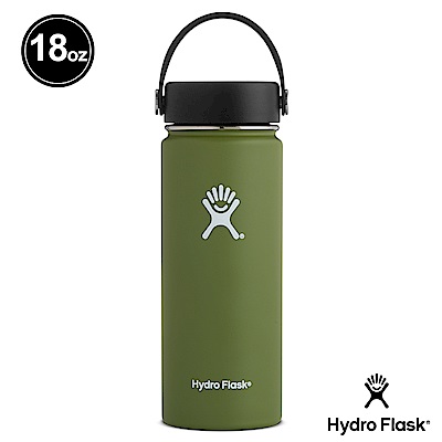 美國Hydro Flask 真空保冷/熱兩用鋼瓶 532ml 寬口 橄欖綠