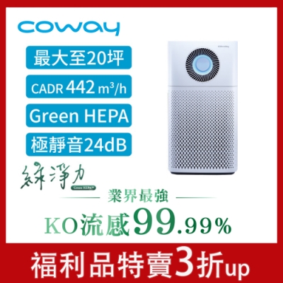 Coway 20坪 綠淨力噴射循環空氣清淨機 AP-1516D 福利品