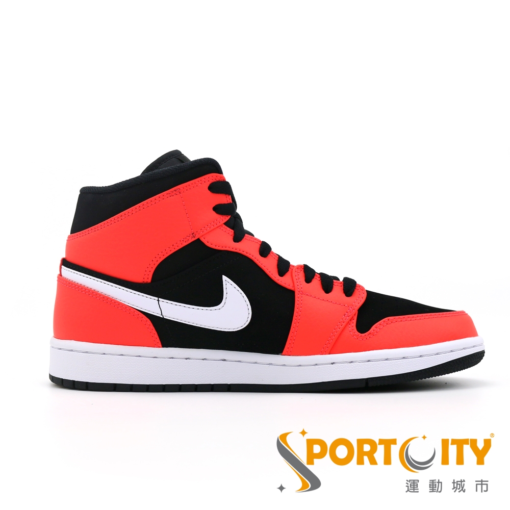 NIKE AIR JORDAN 1 MID 男鞋紅黑| 拖鞋| Yahoo奇摩購物中心