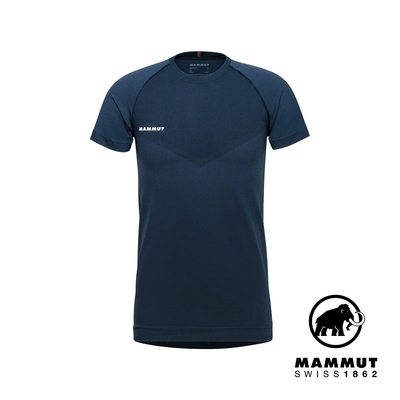 【Mammut長毛象】 Trift T-Shirt Men 羊毛混紡短袖排汗衣 男款 海洋藍 #1017-03480