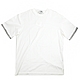 HERMES Piqures Sellier 簡約縫線設計素面純棉質短袖T恤(白/灰邊/M號) product thumbnail 1