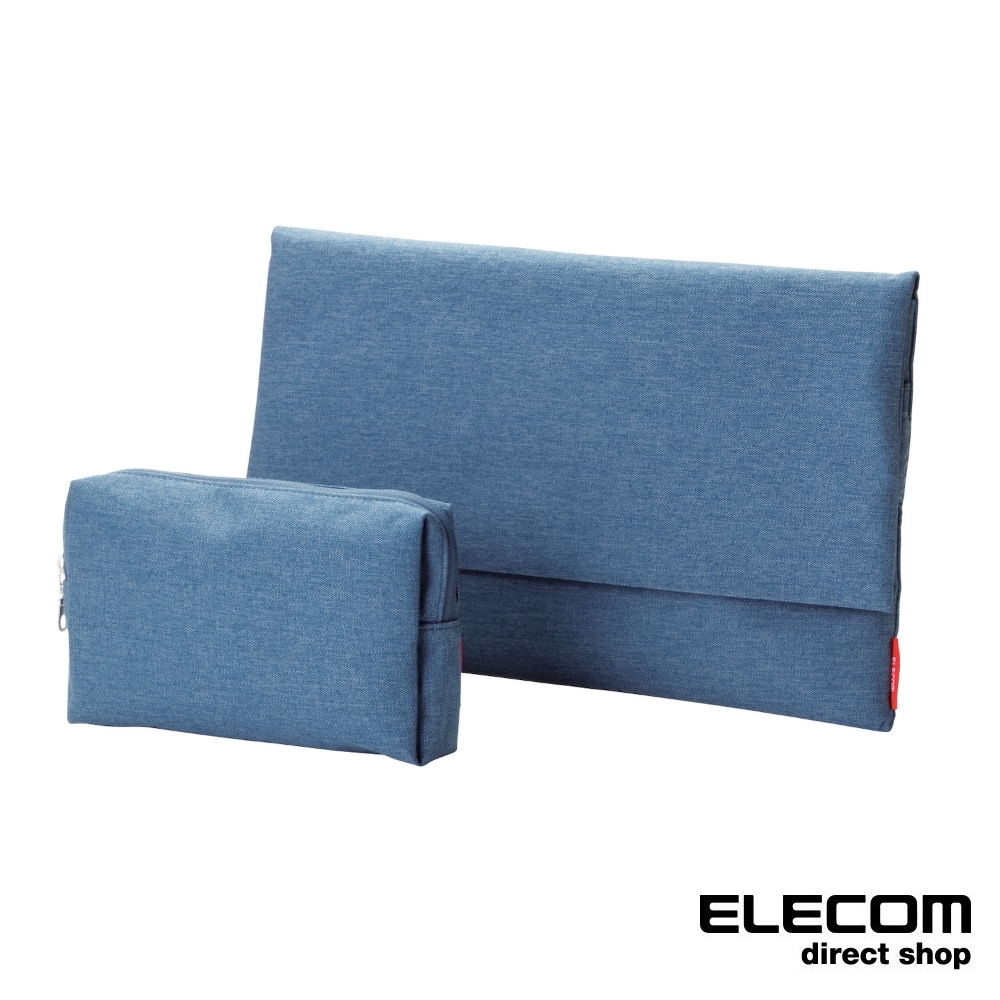 ELECOM 簡約型內袋/收納包(2入)-牛仔藍