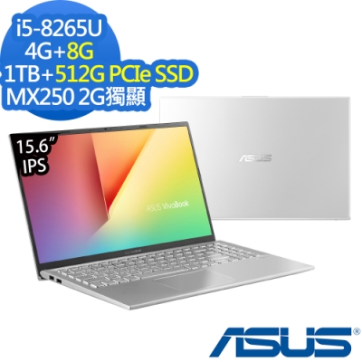 ASUS X512FL 15吋筆電 i5-8265U/12G/1TB+512G/MX250