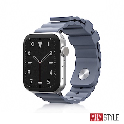 AHAStyle Apple Watch 專用運動矽膠錶帶 簡約款 (42/44/45mm) 灰色