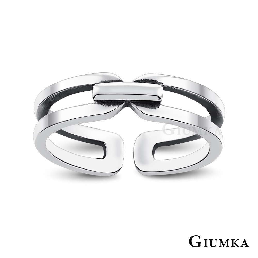 GIUMKA情侶戒指愛意圍繞開口戒925純銀戒尾戒男女情人對戒 單個價格