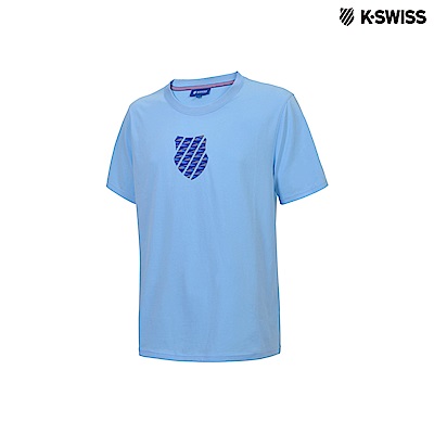 K-SWISS 3D HT Shied Logo Tee印花短袖T恤-男-藍