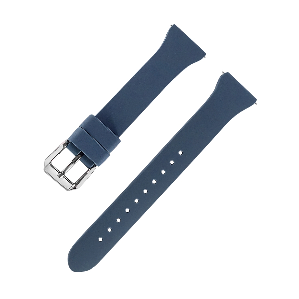 Watchband / 20.22mm / 各品牌通用 快拆 矽膠錶帶-粉/松綠/橄欖綠/白/黑/海軍藍/霧藍/紅/灰 (霧藍色)