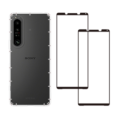 RedMoon SONY Xperia 1 V 手機殼貼3件組 空壓殼-9H玻璃保貼2入