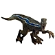 《Dinosaur Series》軟式材質擬真恐龍造型公仔模型-迅猛龍 product thumbnail 1