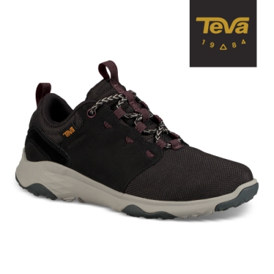 TEVA 女 Arrowood Venture WP 防水牛皮休閒鞋-黑