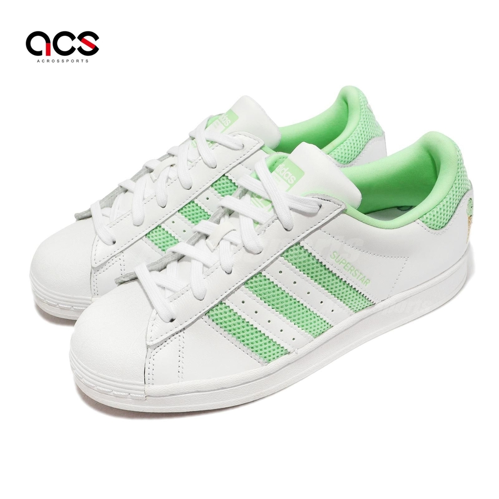 Adidas 休閒鞋 Superstar W 女鞋 白 薄荷綠 皮革 冰淇淋 貝殼頭 經典 愛迪達 H03894