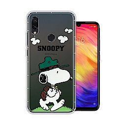 史努比/SNOOPY 正版授權 紅米Note 7 漸層彩繪空壓手機殼(郊遊)