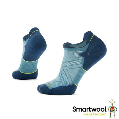 官方直營 Smartwool 機能跑步局部輕量減震踝襪 瀑布綠