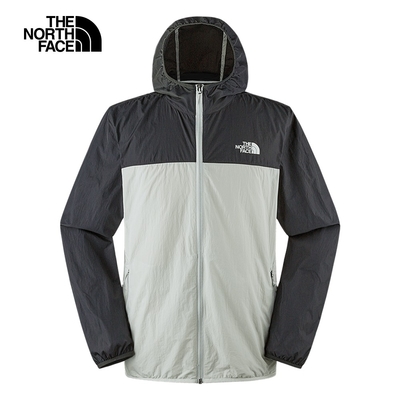 The North Face M MFO UPF JACKET 男防水外套-灰白黑-NF0A8AUSAZ5