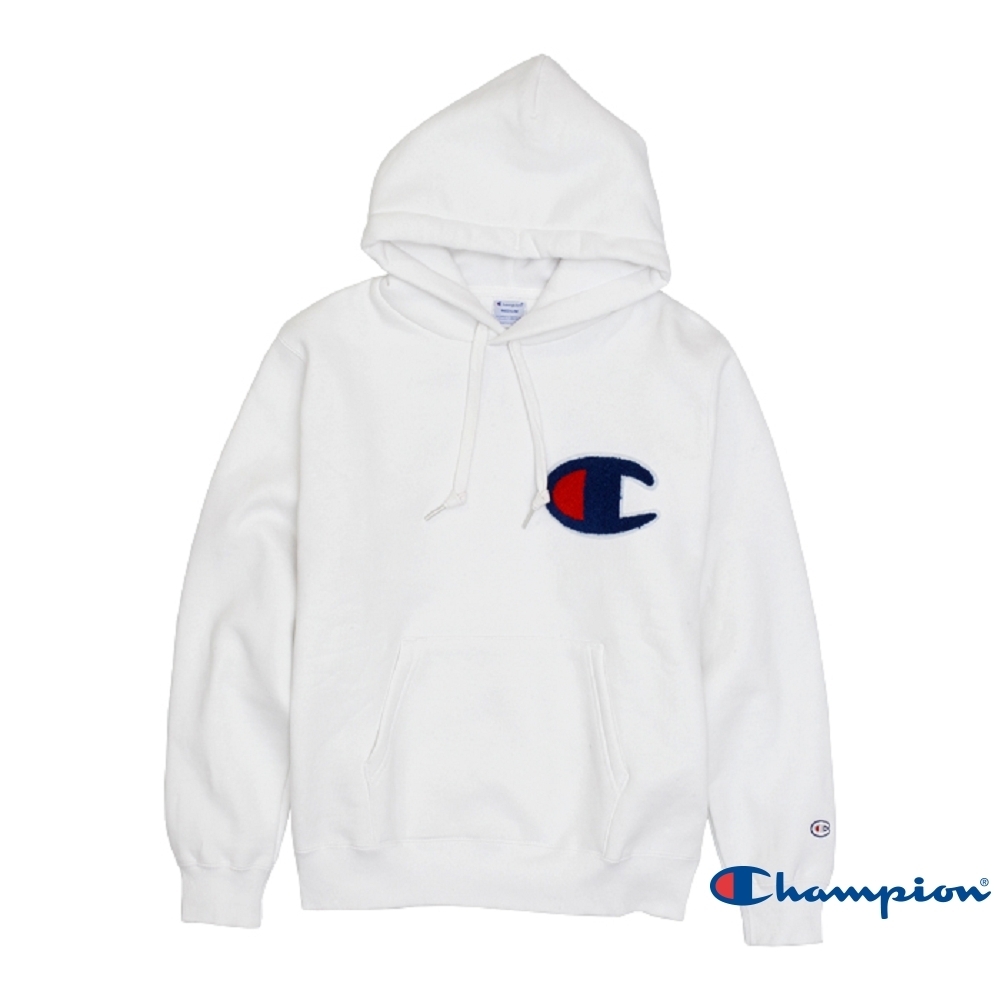 Champion AS Big C Logo連帽Tee 白色