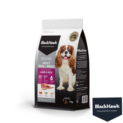 BlackHawk黑鷹 小型犬優選羊肉 米 燕麥 3KG 鴯苗油 澳洲食材 狗飼料 優穀飼料 低敏