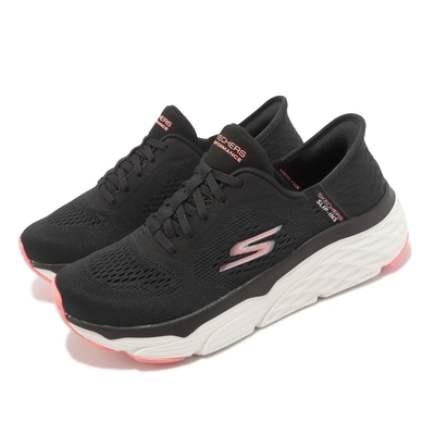 Skechers 慢跑鞋 Max Cushioning Elite Slip 女鞋 黑 粉色 路跑 緩震 健走 厚底 128572BKCL