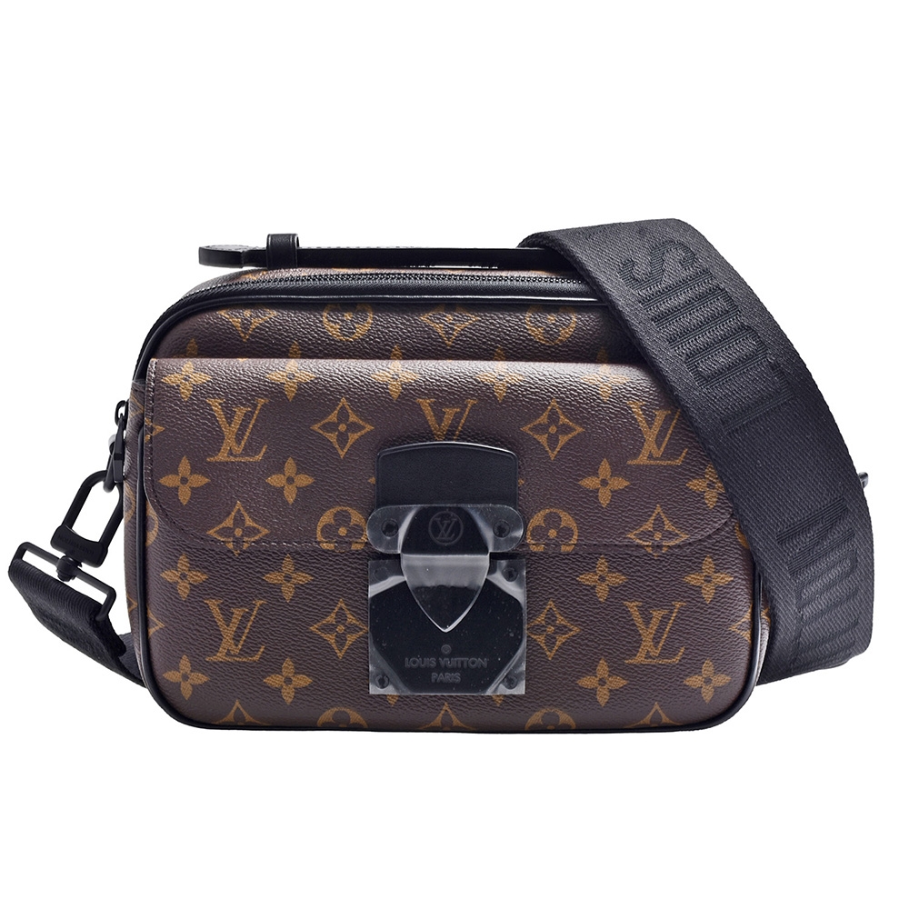 LV M45806 經典S LOCK系列經典Monogram帆布手提/斜背郵差包