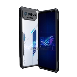 XUNDD訊迪 軍事防摔 ASUS ROG Phone 6D/6D Ultimate 鏡頭全包覆 清透保護殼 手機殼(夜幕黑)