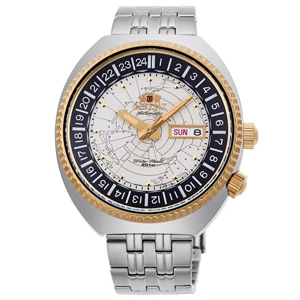 ORIENT 東方錶 World Time系列 世界時錶 機械腕錶 43.5mm / RA-AA0E01S