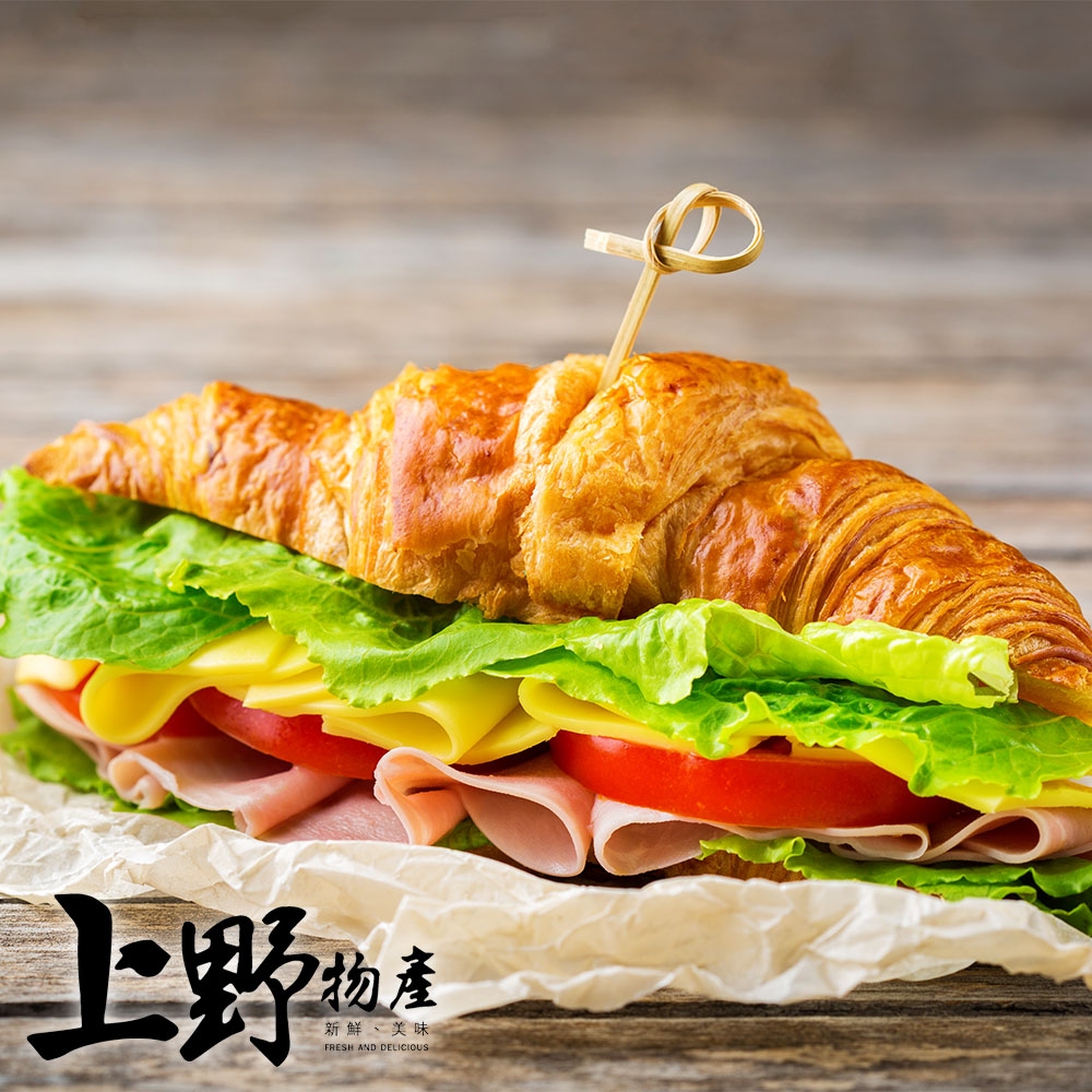 【上野物產】台灣經典火腿切片 (200g±10%/包)x12包