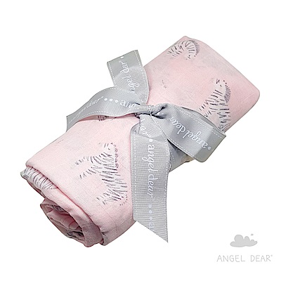 美國 Angel Dear 竹纖維嬰幼兒包巾禮盒 (小斑馬)