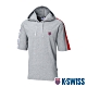 K-SWISS Loose Fit Hoodie短袖連帽上衣-男-灰 product thumbnail 1