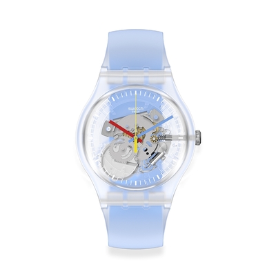 Swatch New Gent 原創系列手錶 CLEARLY BLUE STRIPED (41mm)