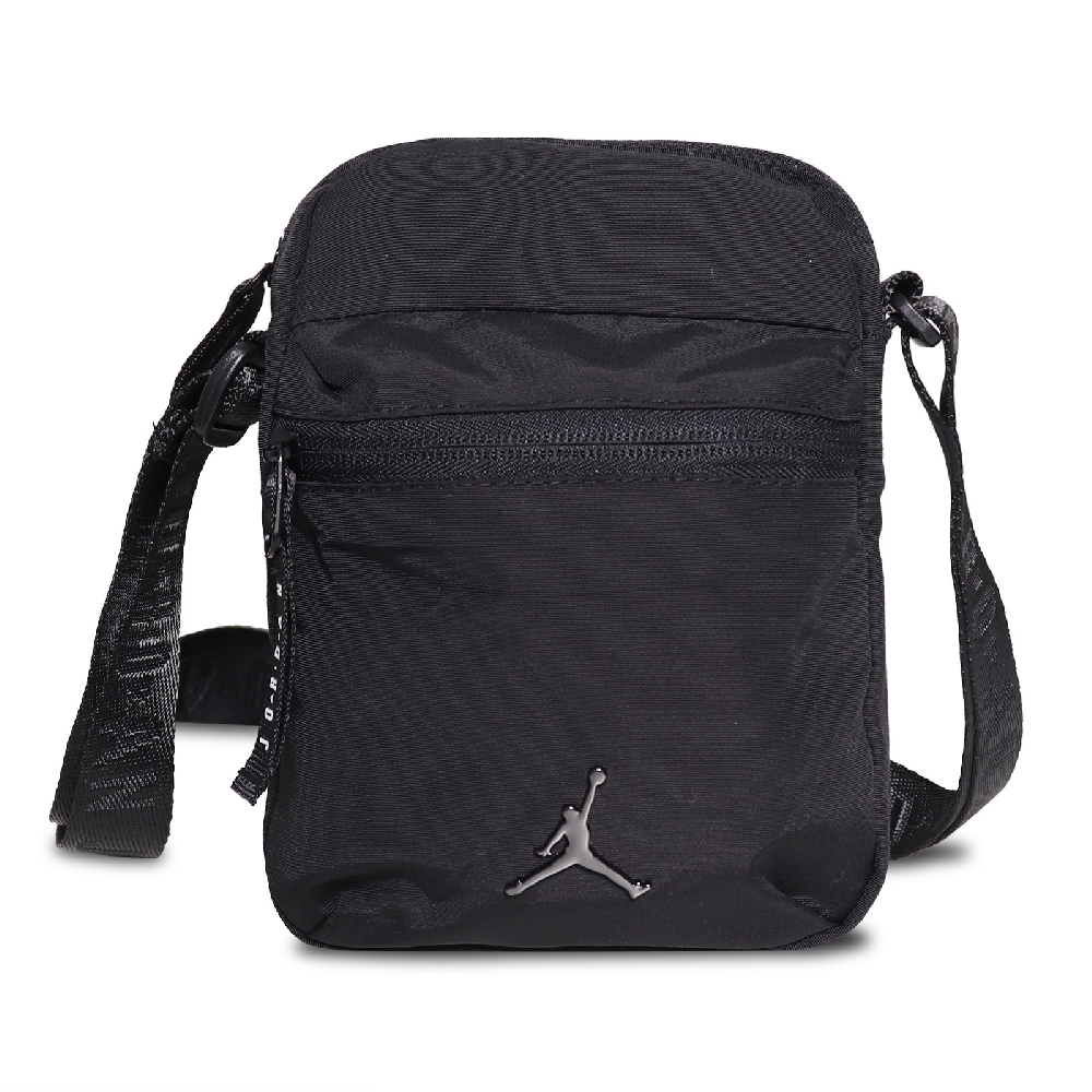 Nike 斜背包 Jordan Shoulder Bag 喬丹 飛人 外出 輕便 小包 手機包 黑 白 JD2213015GS-001