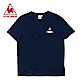 le coq sportif 法國公雞牌海灘衝浪印花短袖T恤 男-丈青 product thumbnail 1