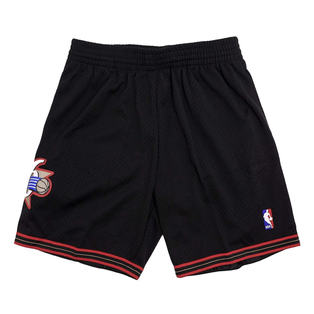 Mitchell & Ness 球褲 76ERS 00-01 黑 紅 費城 76人 流星 艾佛森 MN MNSWSG229A