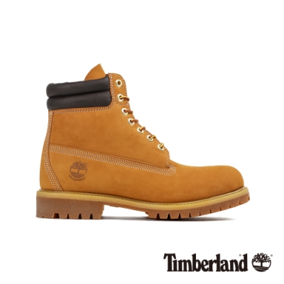 Timberland 男款小麥色磨砂革防水六吋靴|73540