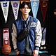 NCAA 男女 仿毛呢棒球外套 深藍-7255143780 product thumbnail 1