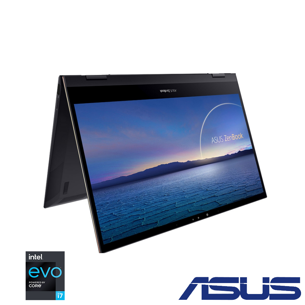 ASUS UX371EA 13.3吋筆電(i7-1165G7/16G/1TB SSD/OLED觸控螢幕/ZenBook Flip S/曜金黑)