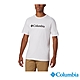 Columbia 哥倫比亞 男款- logo短袖上衣-白色 UJE15860WT / S22 product thumbnail 1