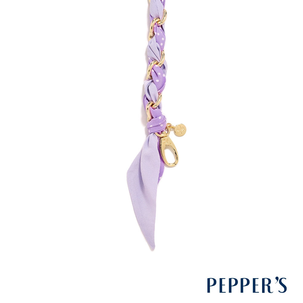 PEPPER'S Reese 絲巾雙色寬鍊背帶 - 薰衣草紫