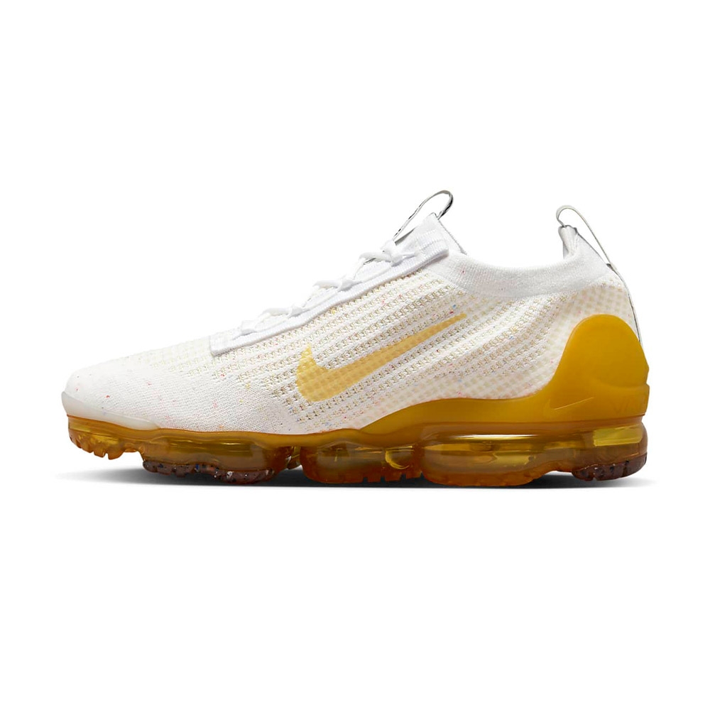 Nike Air Vapormax 2021 FK SE 男鞋白黃色透氣經典休閒運動慢跑鞋