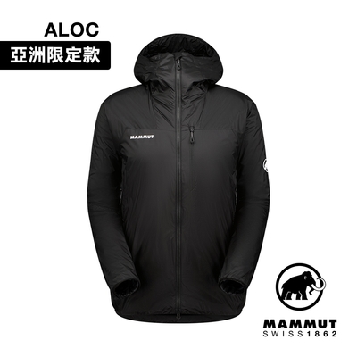 【Mammut 長毛象】Flex Air IN Hooded Jacket AF 輕量化纖防潑水連帽外套 黑色 男款 #1013-02610
