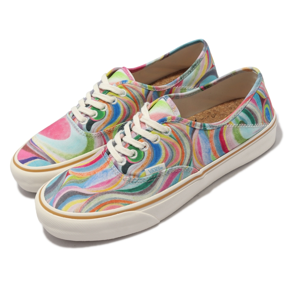 Vans 休閒鞋 Authentic Sf 漩渦塗鴉 男女鞋 帆布 抓地 耐磨 聯名款 情侶鞋 彩色 VN0A3MU642D