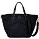 TORY BURCH NYLON SMALL TOTE 縫線LOGO尼龍手提肩背托特包-時尚黑 product thumbnail 1