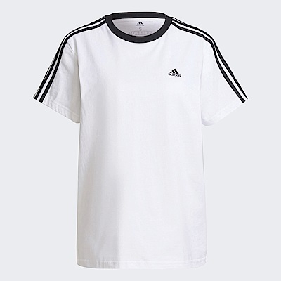 Adidas W 3S BF T [H10201] 女 短袖上衣 T恤 亞洲版 休閒 復古 日常 棉質 舒適 白