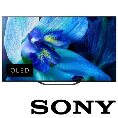 [無卡分期-12期] SONY 65型 4K HDR 連網OLED電視 KD-65A8G