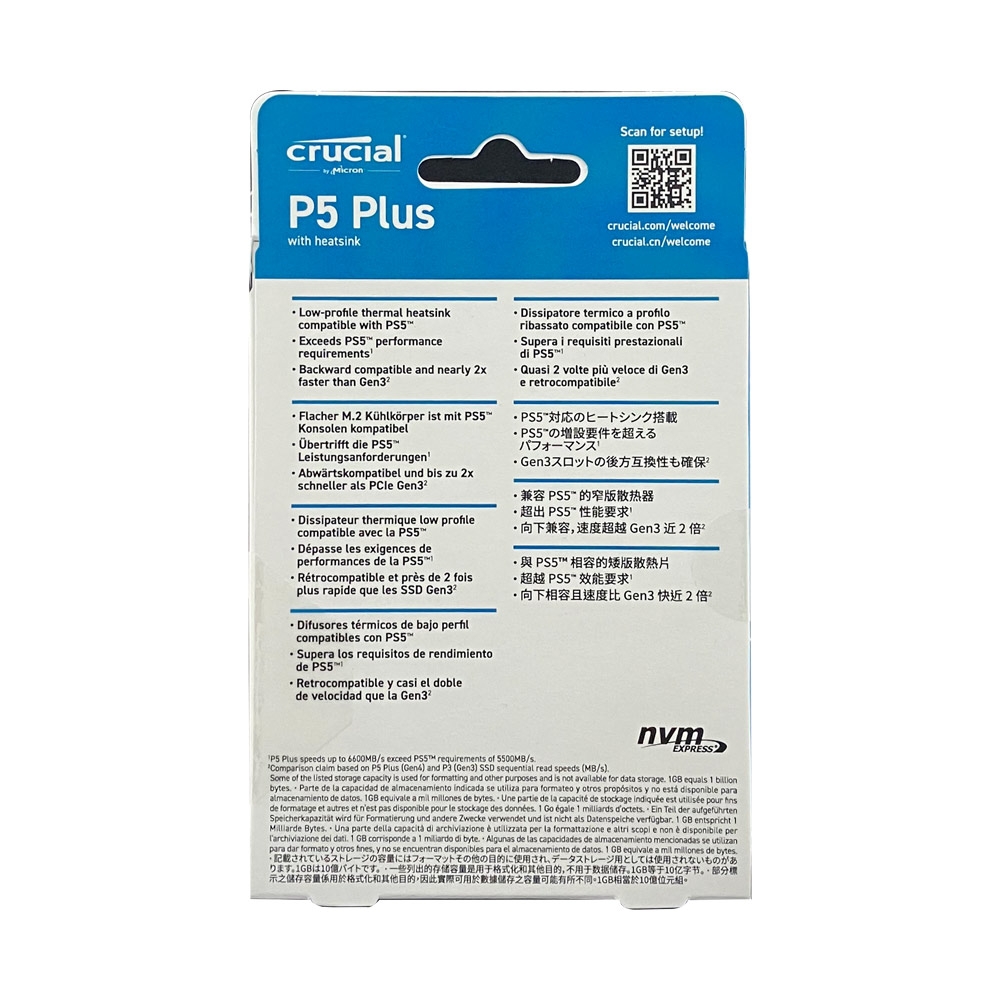 Micron Crucial P5 Plus 2TB (PCIe M.2 含原廠散熱片) SSD