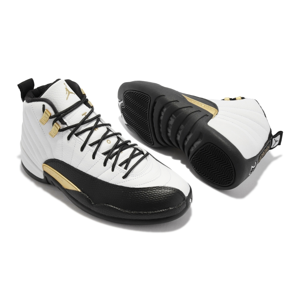 Nike 籃球鞋Air Jordan 12代Retro 男鞋Royalty 經典AJ12 復刻TAXI 白黑