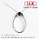 【日本 I.L.K.】4x/40x30mm 日本製項鍊型放大鏡 黑瑪瑙羽冠 327-S product thumbnail 1