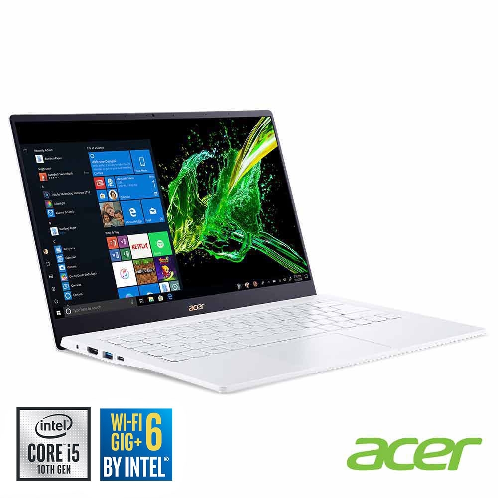 Acer SF514-54GT-52AB 14吋筆電(i5-1035G1/MX250/8G/512G SSD/Swift 5/白)