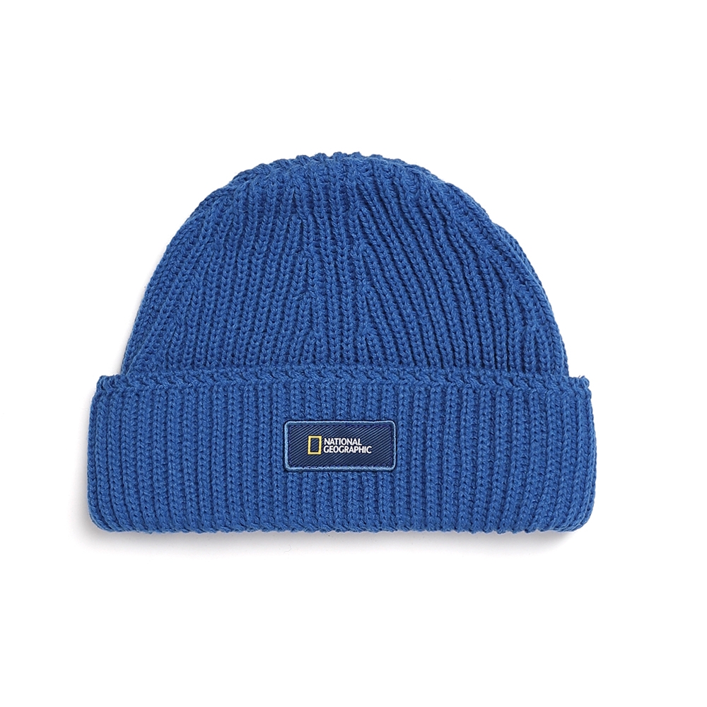 National Geographic SHORT BEANIE 保暖帽-藍-N214AHA110060